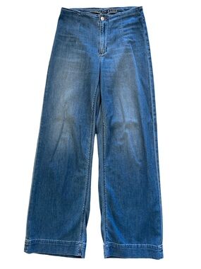 American Eagle Super High Rise Baggy Wide Leg Size 4 Long